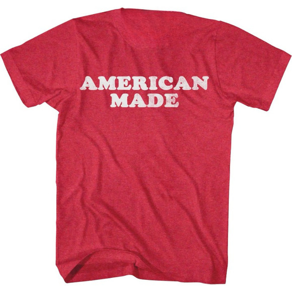 American Made Red Short Sleeve Tee - Picture 1 of 4